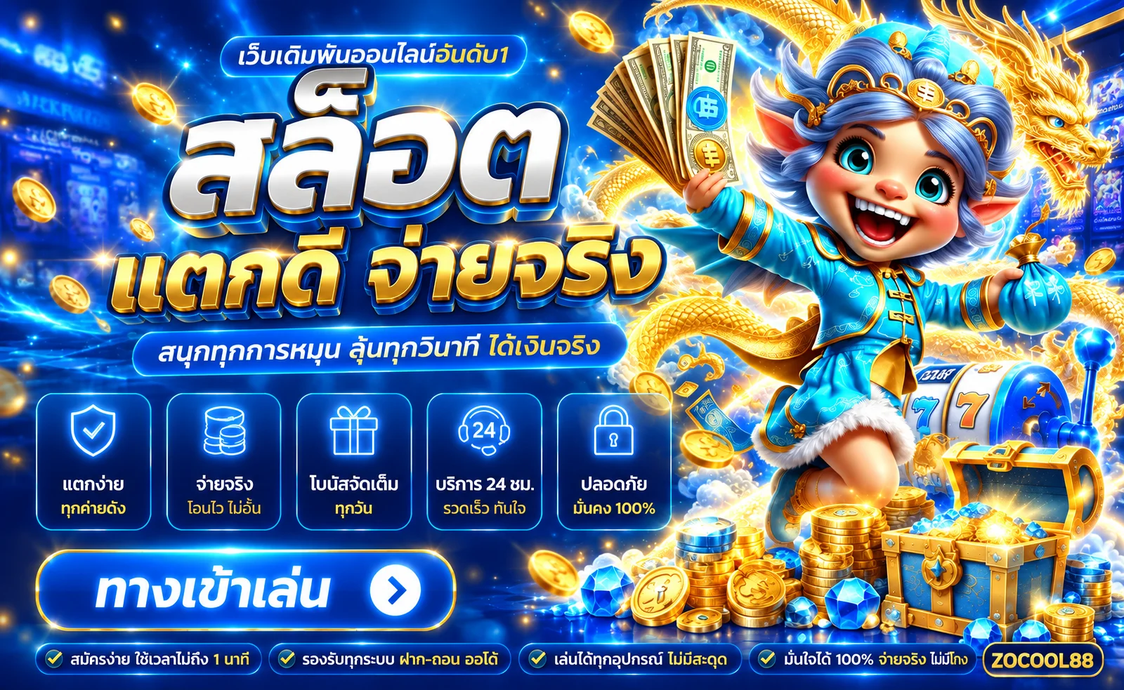 สล็อต ZOCOOL88 รวมค่ายเกมและฟีเจอร์ยอดนิยม